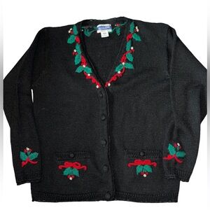 Vintage Pendleton Knockabouts Christmas Cardigan Sweater M